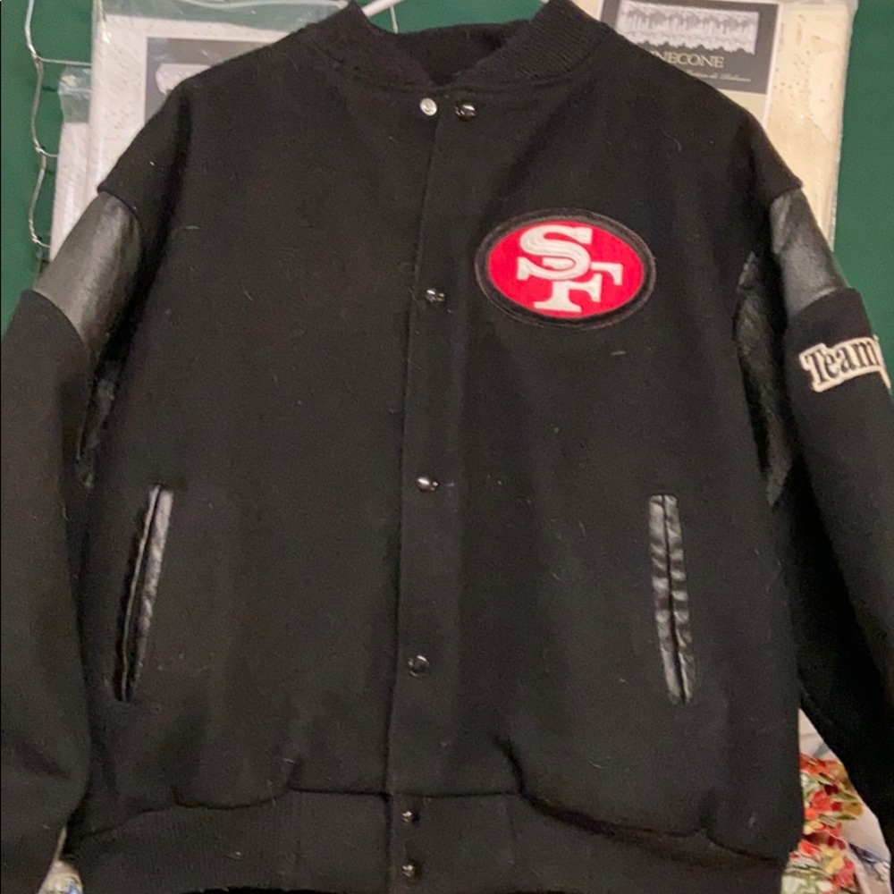 Vintage 1990 49ers Woolf letterman jacket